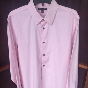 Express 1MX L Modern fit pink shirt